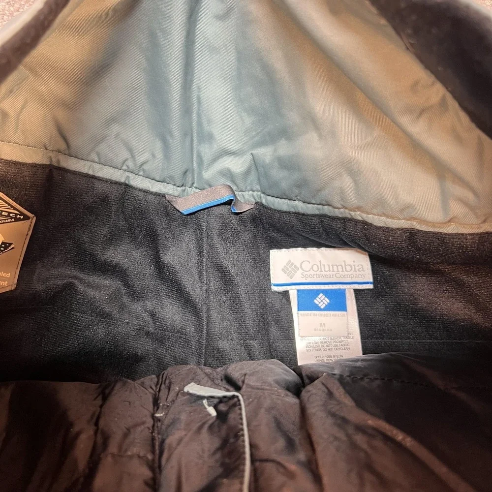 Columbia Bugaboo Omni-Tech Snow Pants Mens Medium Gray Waterproof Insulated Ski - Picture 7 of 13